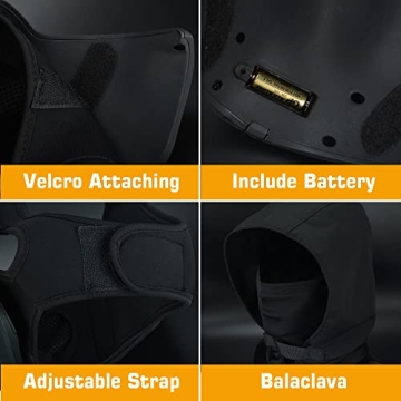 Guayma LED Mask for Cyberpunk Halloween Parties and Cosplay