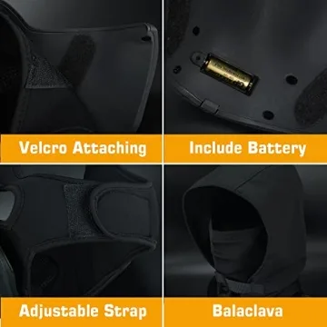 Guayma LED Mask for Cyberpunk Halloween Parties and Cosplay