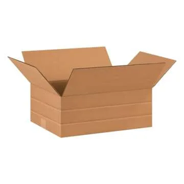 AVIDITI Moving Boxes Large 16"L x 12"W x 6"H, 25-Pack | Durable Corrugated Cardboard Box for Packing...