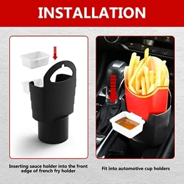 SUADEN French Fry Sauce Holder Set - Fun Gift Idea