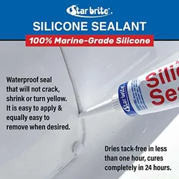 Reliable STAR BRITE Silicone Sealant for Marine Use