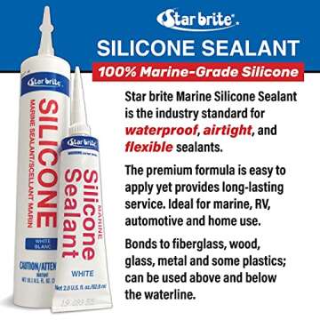 Reliable STAR BRITE Silicone Sealant for Marine Use