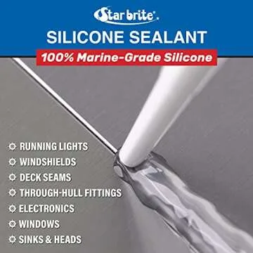 Reliable STAR BRITE Silicone Sealant for Marine Use