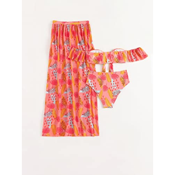 Stylish SHENHE Women's 3 Piece Tie Dye Bikini Set Online