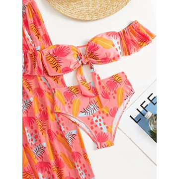 Stylish SHENHE Women's 3 Piece Tie Dye Bikini Set Online