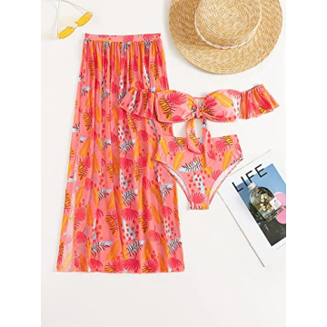 Stylish SHENHE Women's 3 Piece Tie Dye Bikini Set Online