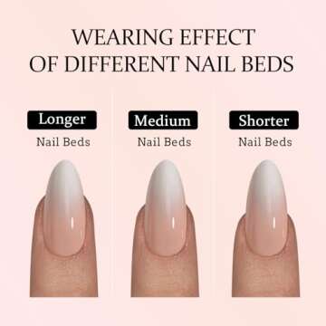 BTArtboxnails XCOATTIPS Ombre Nails - Press on Nails Medium, 150Pcs 15 Sizes Nail Tips Almond Shape, Soft Gel Nails False Nail, Soak Off Acrylic Fake Nails Extensions