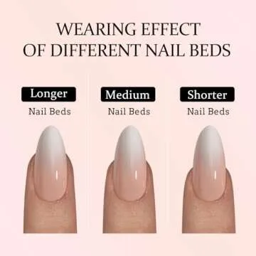 BTArtboxnails XCOATTIPS Ombre Nails - Press on Nails Medium, 150Pcs 15 Sizes Nail Tips Almond Shape, Soft Gel Nails False Nail, Soak Off Acrylic Fake Nails Extensions