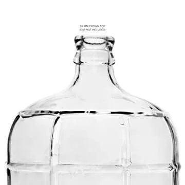 Geo Sports 3 Gallon Glass Carboy for Home Brewing Enthusiasts