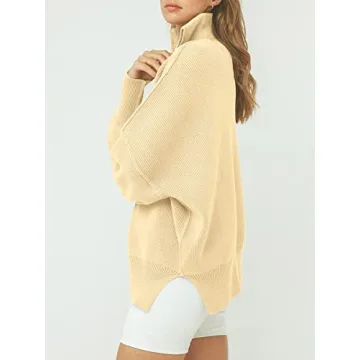Shop ANRABESS Oversized Quarter Zip Sweater for Fall Style