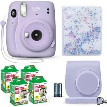 Fujifilm Instax Mini 11 Camera Bundle in Lilac Purple