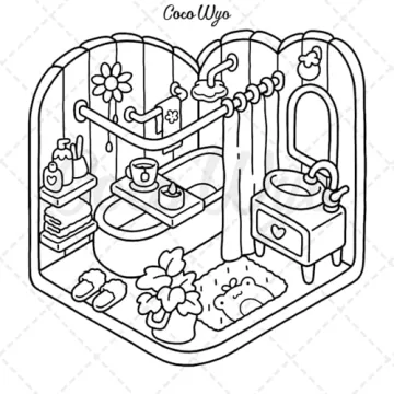 Cute Cozy Coloring Book for Adults and Teens | Relaxation Art