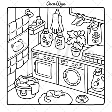 Cute Cozy Coloring Book for Adults and Teens | Relaxation Art