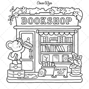 Cute Cozy Coloring Book for Adults and Teens | Relaxation Art