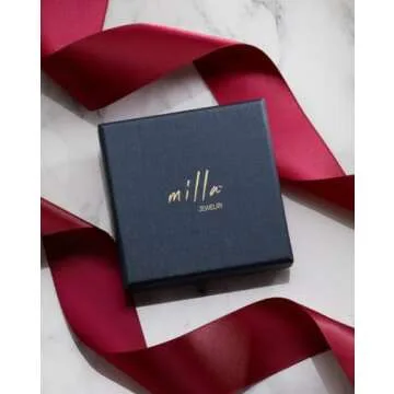 Milla Dainty Rings For Women - Gold Stacking Rings or Silver Stackable Rings - Open Circle Rings & Chain Rings for Women (Open Link - 14K Gold Plated, Size 8)