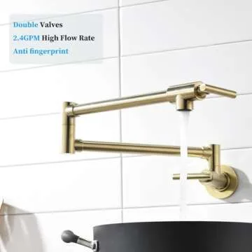 Havin Gold Brass Pot Filler for Stylish Kitchens