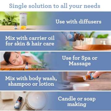 GuruNanda Calming Sleep Essential Oil (2x0.5 Fl Oz) - 100% Pure, Natural & Undiluted Aromatherapy Oil for Diffusers - Promotes Calmness & Relaxation