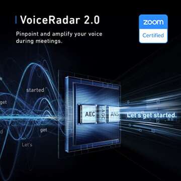 AnkerWork SR500 By Anker Conference Speaker and Microphone with Deep Learning, 8 Mics, 48 kHz, Conne...