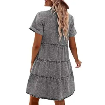 GRAPENT Women’s Babydoll Dress - Stylish and Comfortable Tiered Dress for All Occasions