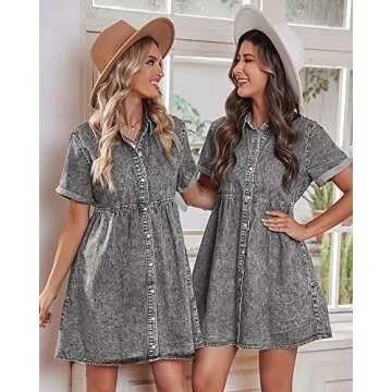 Stylish GRAPENT Women’s Babydoll Dress for Versatile Wear