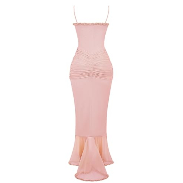 Stylish houstil Women's Summer Ruffle Maxi Dress