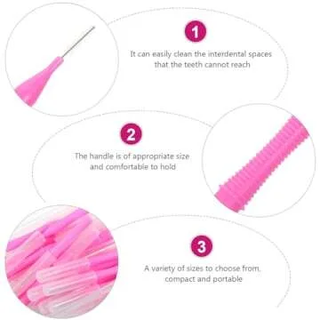 EXCEART 40pcs Interdental Picks for Superior Cleaning