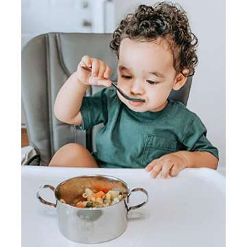 Kids Stainless Steel Utensil Set | Premium 304 (18/8) | Fun Fire Truck Design | 5-Piece Set: 2 Spoons, 2 Forks & 1 Butter Knife | Safe & Durable for Toddlers and Children | by Kiddobloom