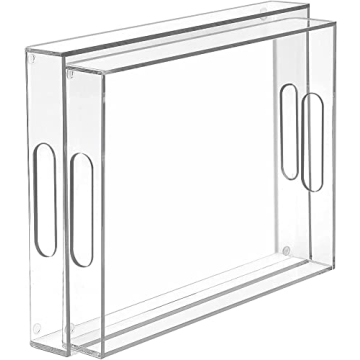 MaxGear Acrylic Decorative Tray Set - Stylish Serving Trays for Home & Events