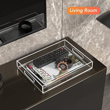 MaxGear Acrylic Decorative Trays Set of 2 for Home & Events