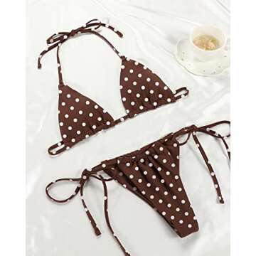Stylish Women Halter String Bikini Set for Summer Fun