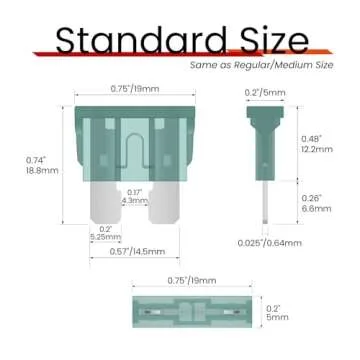 25Pcs 1A Automotive Fuses for Car, RV, Truck & More