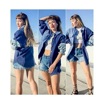 Luvamia Women Oversized Jacket Plus Size Fashion Staple