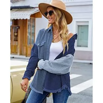 Luvamia Women Oversized Jacket Plus Size Fashion Staple