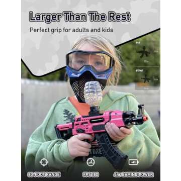 YaGee Electric Splatter Ball Blaster in Backyard Fun and Outdoor Games, Shoots Splatter Balls (Purpl...