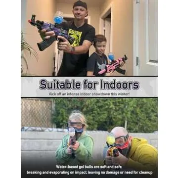 YaGee Electric Splatter Ball Blaster in Backyard Fun and Outdoor Games, Shoots Splatter Balls (Purple)