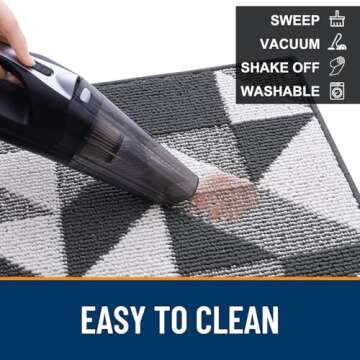 OLANLY Indoor Door Mat - Stylish, Absorbent & Washable