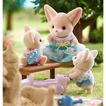 Calico Critters Fennec Fox Twins Set of 2 Collectible Figures