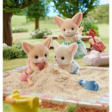 Calico Critters Fennec Fox Twins Set of 2 Collectible Figures