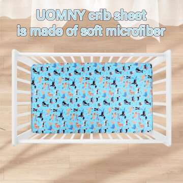 Crib Sheet - Fitted Crib Sheet Baby Sheet for Standard Crib and Toddler mattresses Nursery Bedding S...