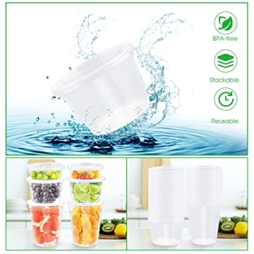 60 Pack Deli Food Containers, Airtight & BPA-Free Storage