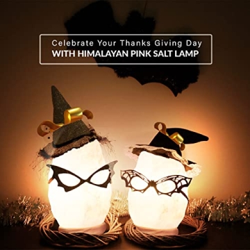 Himalayan Glow White Salt Lamp Neem Wood Base Dimmer