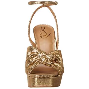 Sam Edelman Kristen Platform Sandal Gold Mine - Elegant Comfort for Any Occasion