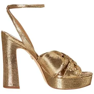 Sam Edelman Kristen Platform Sandal Gold - Stylish Comfort