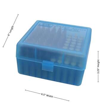 MTM 100 Round Flip-Top Rifle Ammo Box - Durable & Secure