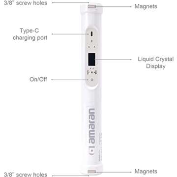 Aputure Amaran PT1C LED Light Tube - RGBWW with Battery Power