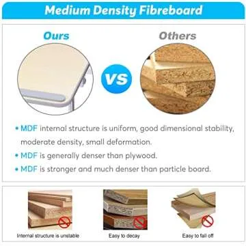 Slendor Laptop Desk Adjustable Laptop Stand Foldable Bed Table Portable Lap Desk Folding Notebook Stand Reading and Writing Holder Breakfast Tray with Drawer and Cooling Fan for Couch Sofa Floor