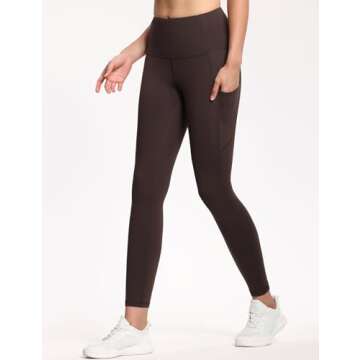 High Waist Yoga Pants with Pockets for Women