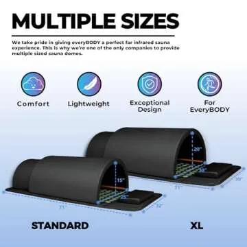 1Love Luxor Pro XL Far Infrared Sauna Dome | 0 EMFs, ELFs & VOCs | 10 Minute Preheat | 1200W/110V Power | Personal Sauna | 1 Person Sauna | Portable Dry Sauna | Home Sauna | Therapeutic Stones