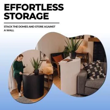 1Love Luxor Pro XL Far Infrared Sauna Dome | 0 EMFs, ELFs & VOCs | 10 Minute Preheat | 1200W/110V Power | Personal Sauna | 1 Person Sauna | Portable Dry Sauna | Home Sauna | Therapeutic Stones