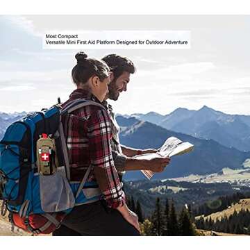 Vviitop Tourniquet Holder, Small Trauma Portable Tactical First Aid Pouch with Molle System IFAK Medical Pouch, Emergency EMT Med Kit for Camping and Hiking (Black)